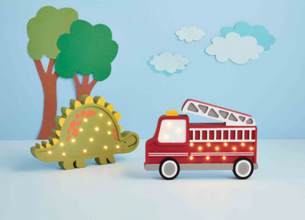 Fire Truck Wood Night Light
