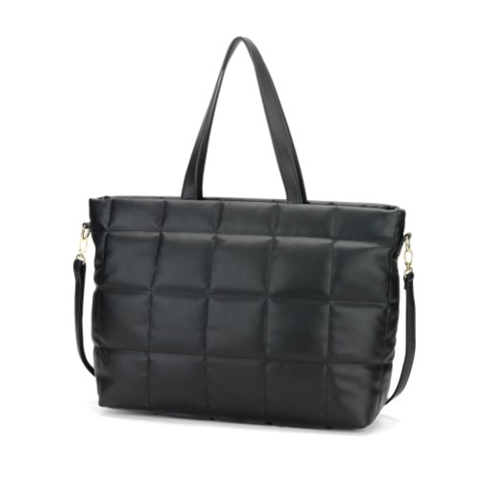 Parker Puffy Tote in Black
