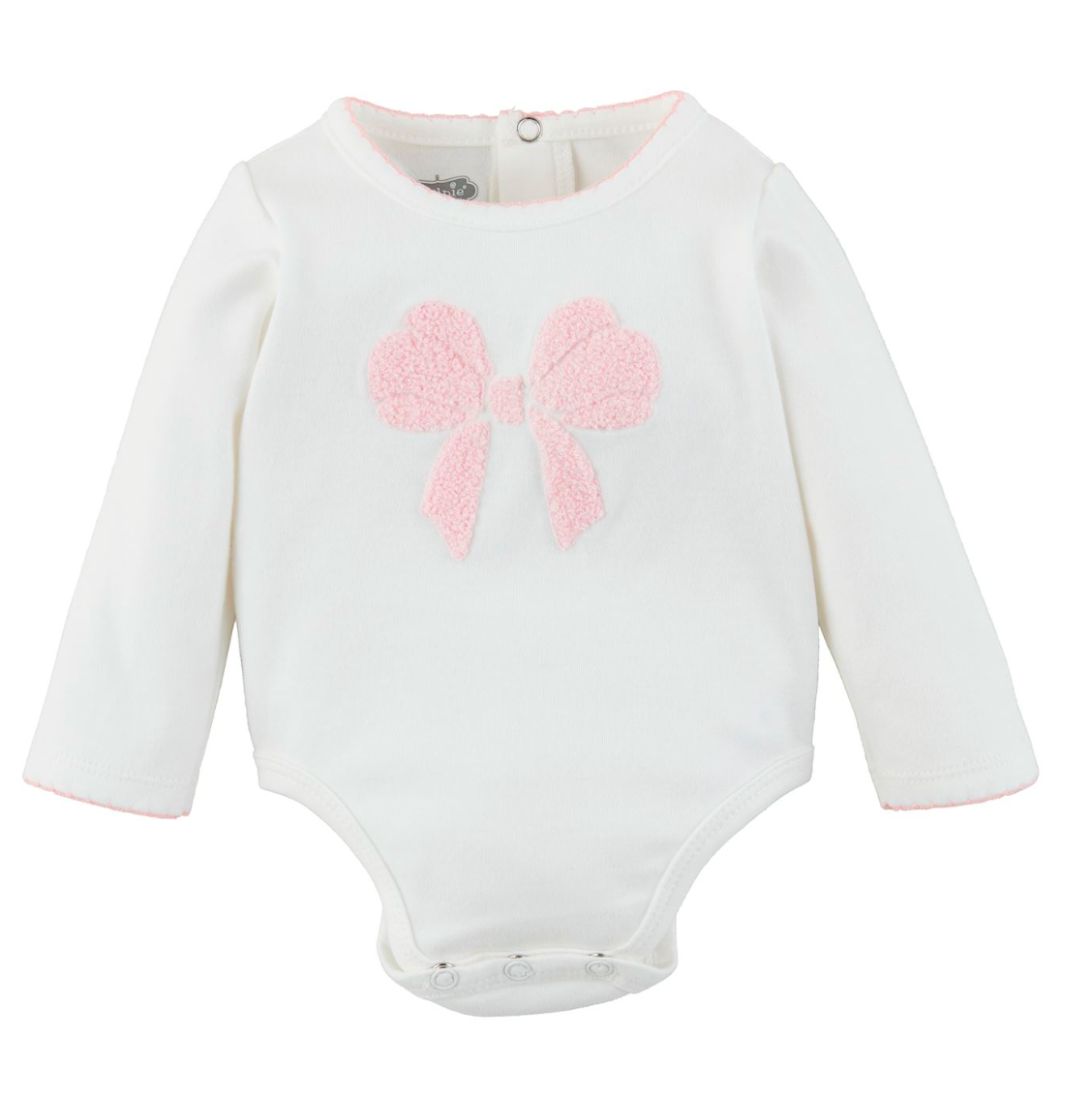 Cute Crawler with Bow in Ivory