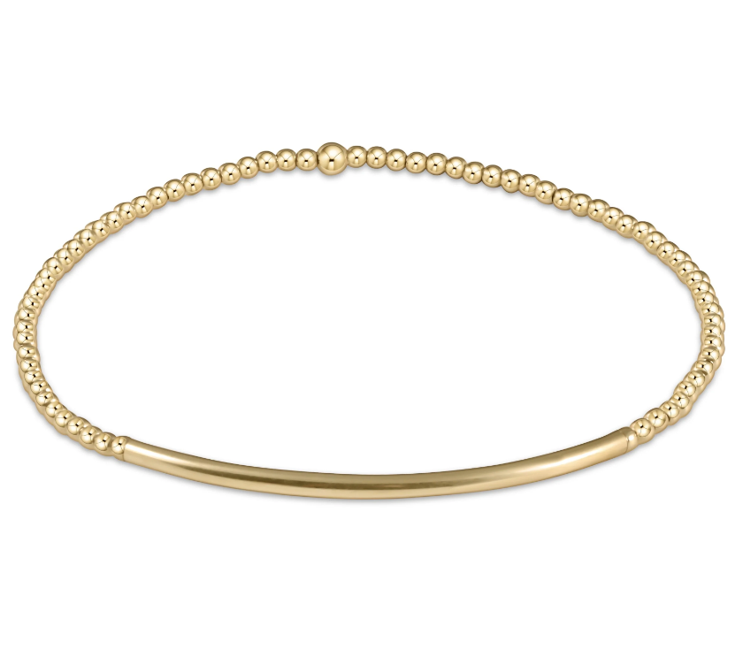 CLASSIC GOLD 2MM BEAD BRACELET - BLISS BAR GOLD