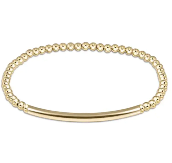 CLASSIC GOLD 3MM BEAD BRACELET - BLISS BAR SMOOTH