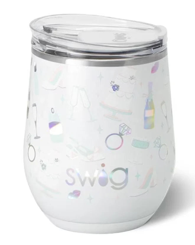 Stemless Wine Cup 12oz in Bride to Be