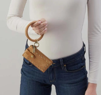 Ring Credit Card Wristlet in Whiskey