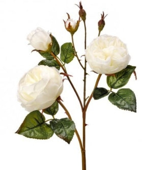 Real-Touch Just Cut Cabbage Roses 23.5"