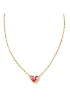 FRAMED ARI HEART SHORT PENDANT