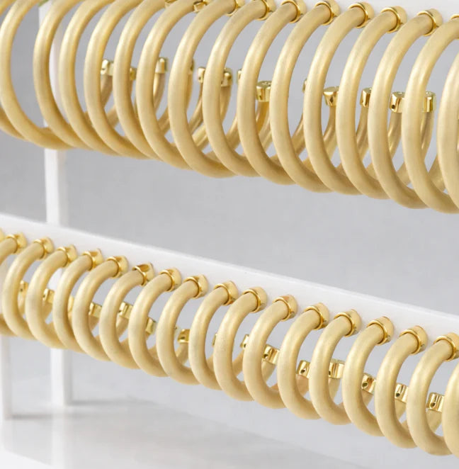 Hoops - Brushed Gold: Small