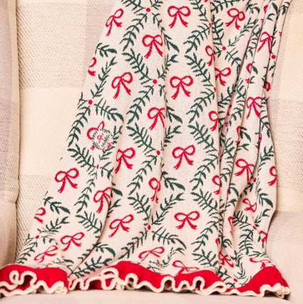 Holiday Trellis Blanket