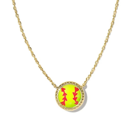 SOFTBALL SHORT PNDT NCK GOLD CHARTREUSE MGNST
