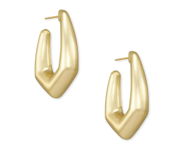 KAIA HOOP EAR GOLD POLISHED METAL