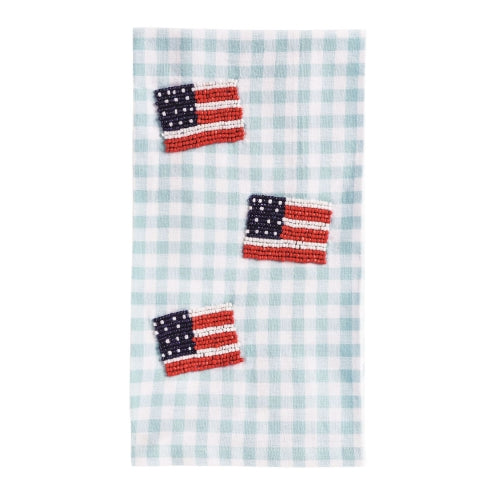 Flag Beaded Americana Towel