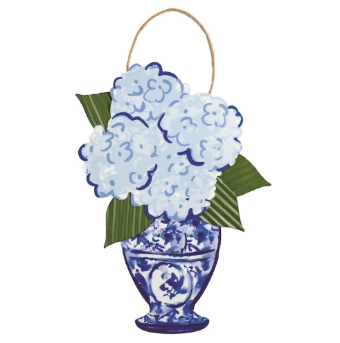 Hydrangea Tin Door Hanger