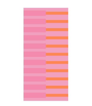 Beach Towel Pink & Orange