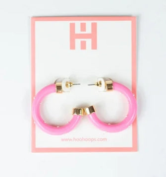 Hoo Hoops Mini in Bubble Gum Pink with Pearls