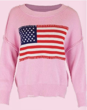 USA Sweater in Pink