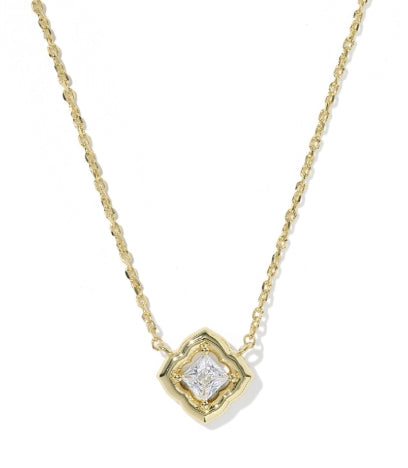 MALLORY CRYSTAL SHORT PENDANT NECKLACE