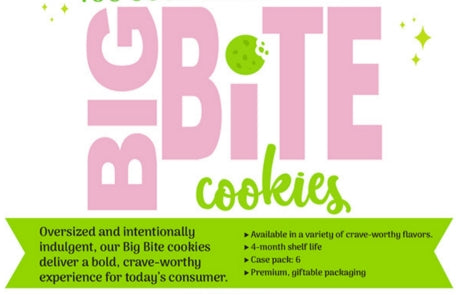 Big Bite Large Gourmet Cookies Bakery Box