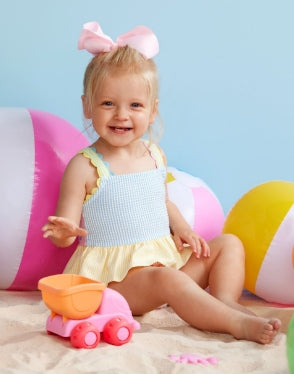 Seersucker Ric-Rac Swimsuit