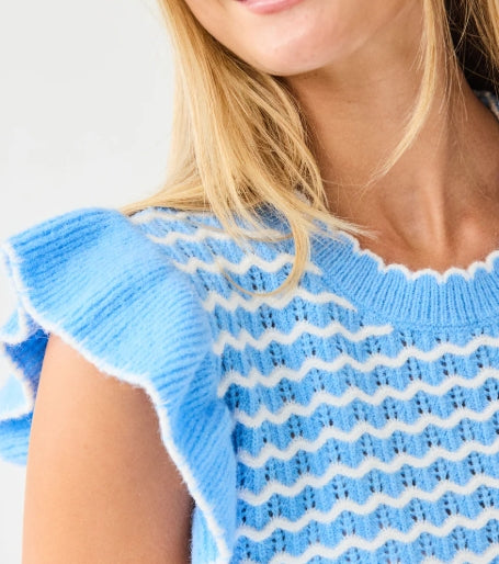 Oakley Blue & White Sweater