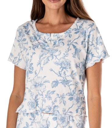 Ribbed Pajama Top