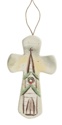 Ceramic Nativity Cross