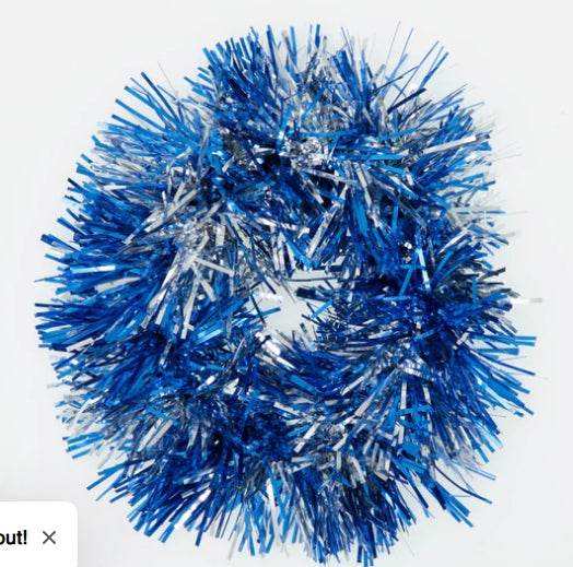 Royal Tinsel Scrunchie