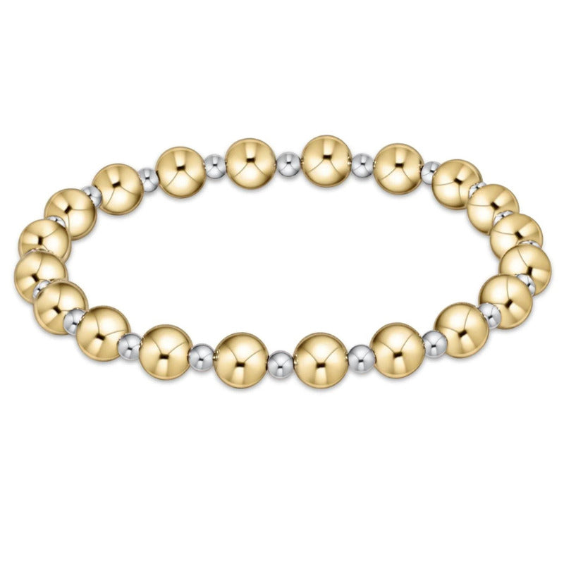 Classic Grateful Pattern 6mm Bead Bracelet - Extends