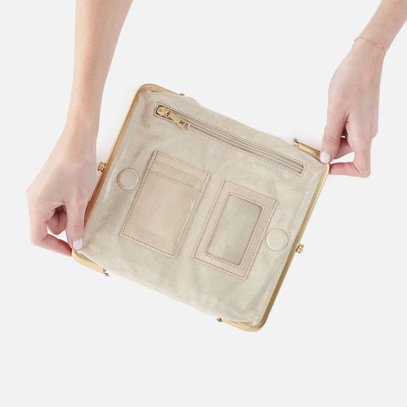 Lauren Clutch Wallet Sand Shimmer