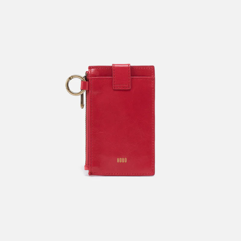 Ring Credit Card Wristlet in Hibiscus