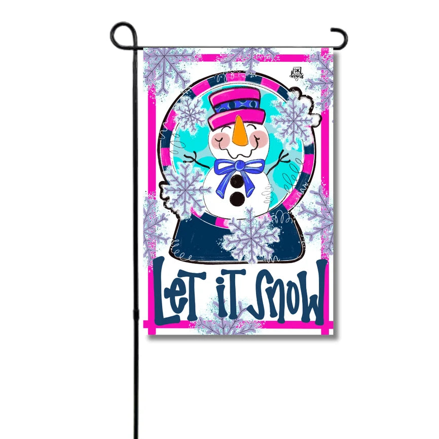 Snow Globe Garden Flag