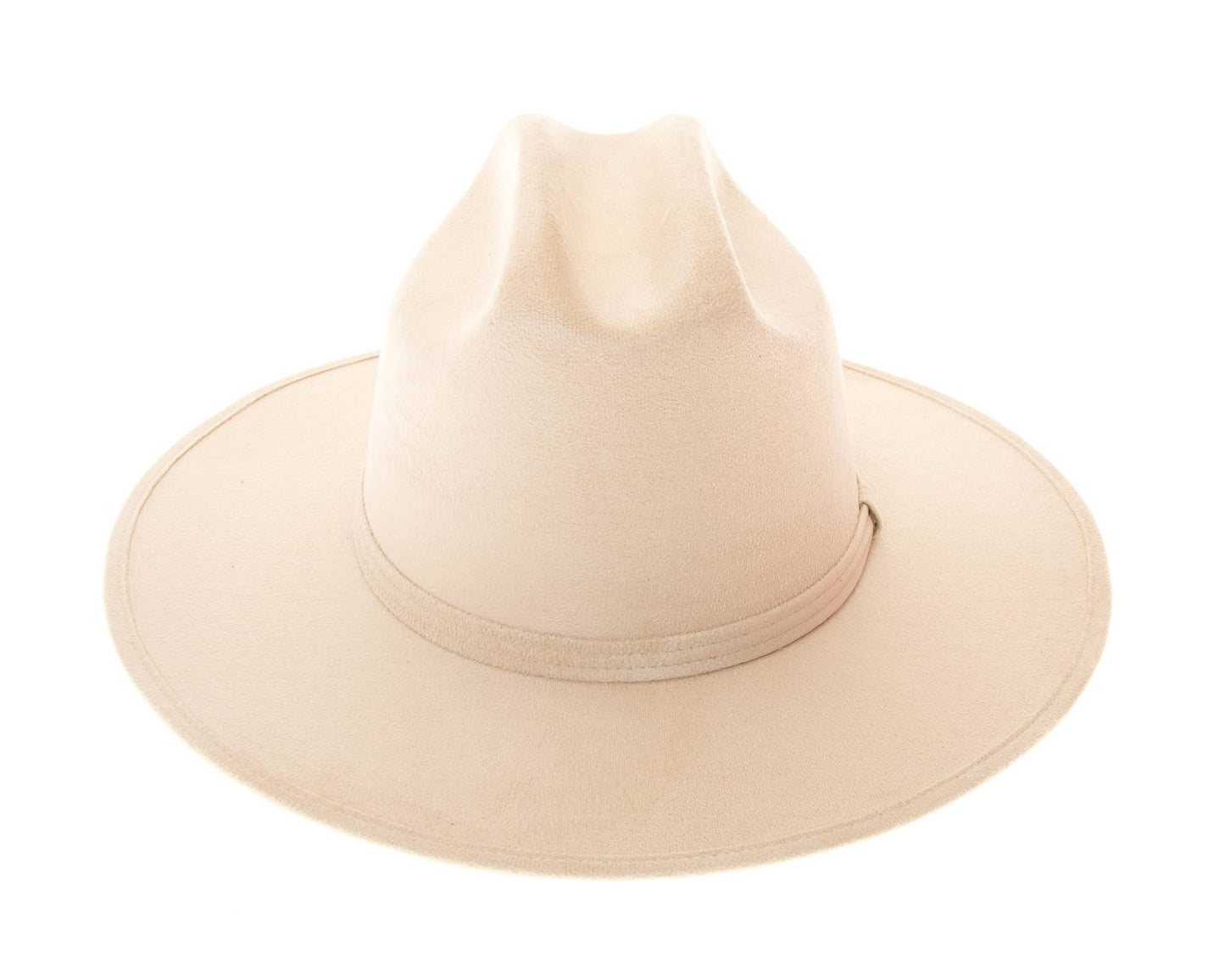 Flat Brim Western Rancher Hat Ivory
