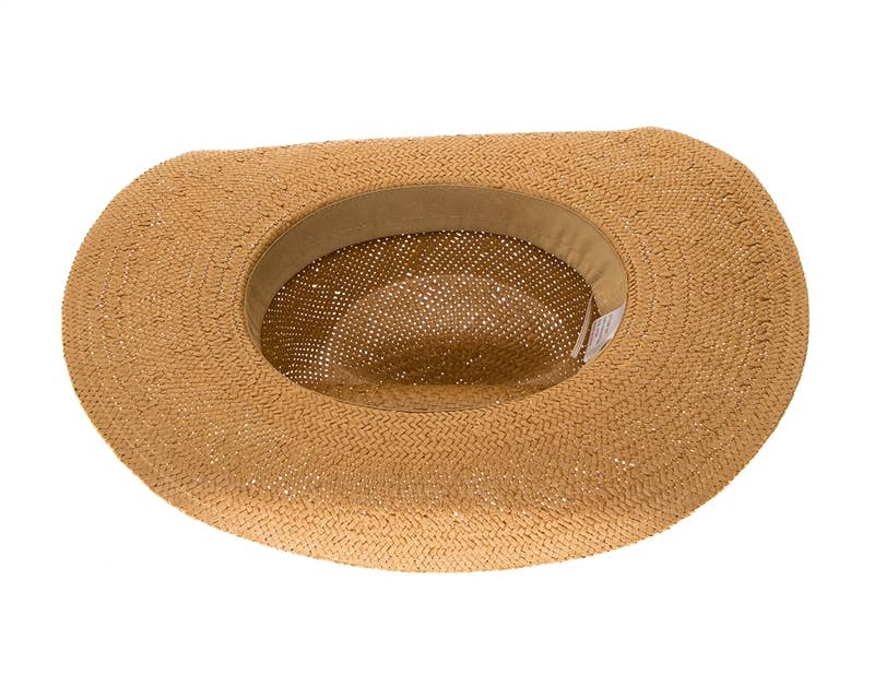 Handwoven Toyo Straw Cowboy Hat Natural
