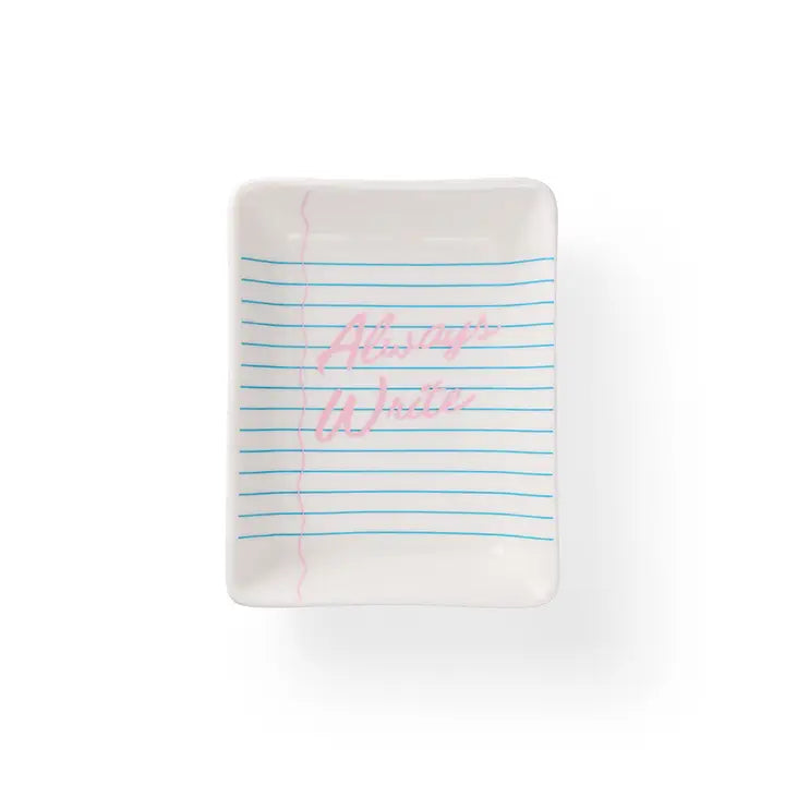 Always Write Trinket Tray & Apple Earring Set