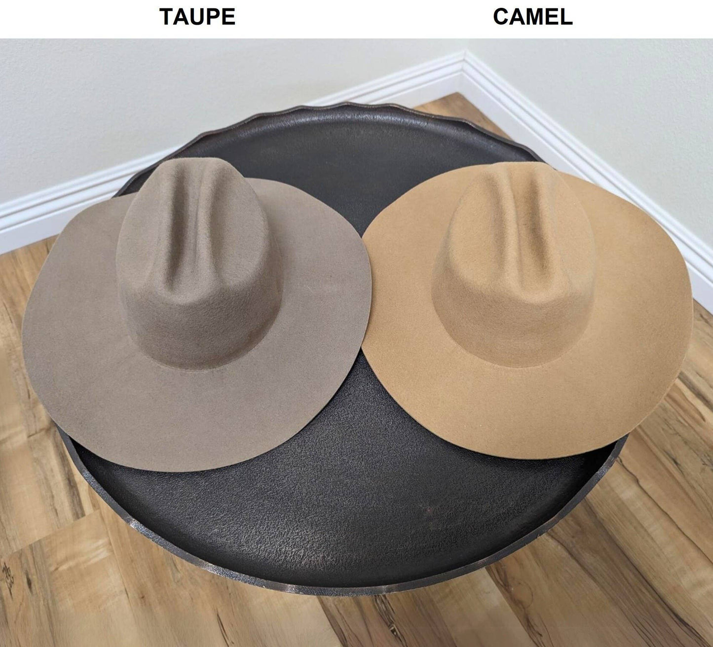 100% Australian Wool Western Cattleman Cowboy Hat Adjustable: Taupe