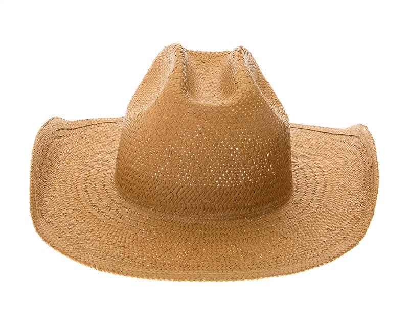 Handwoven Toyo Straw Cowboy Hat Natural