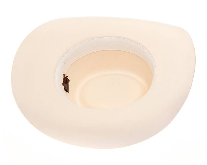 Wool Western Gambler Cowboy Hat Ivory