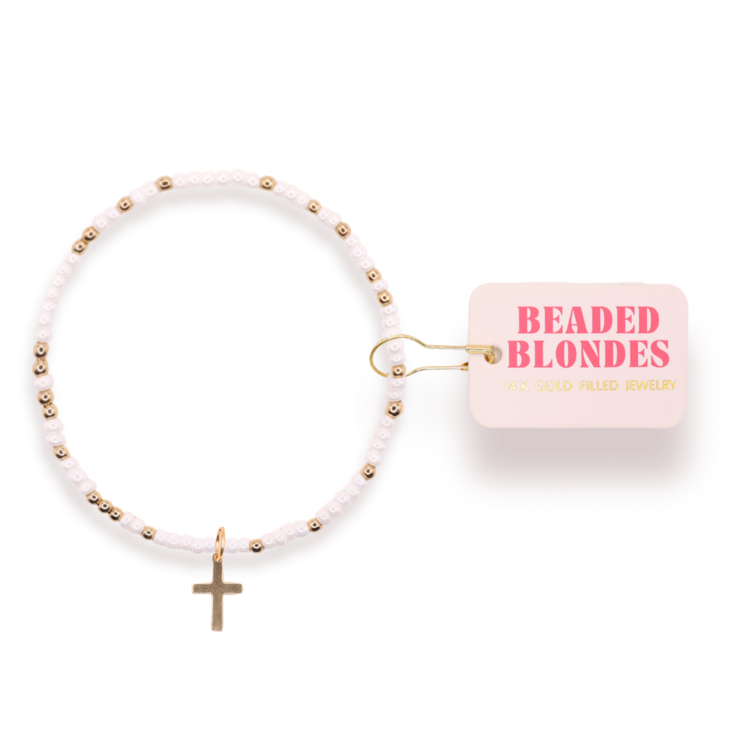 Cross Charm Bracelet on Color: Standard 6.75 Inch