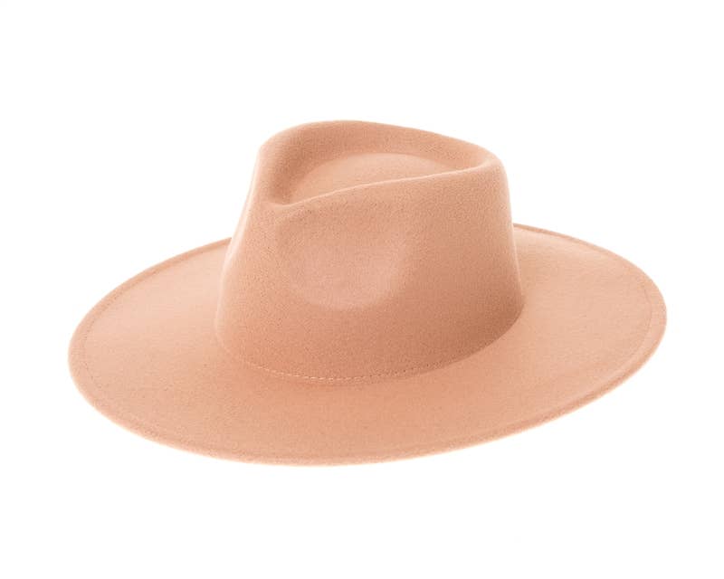 The Original Vegan Felt Rancher Hat Ivory