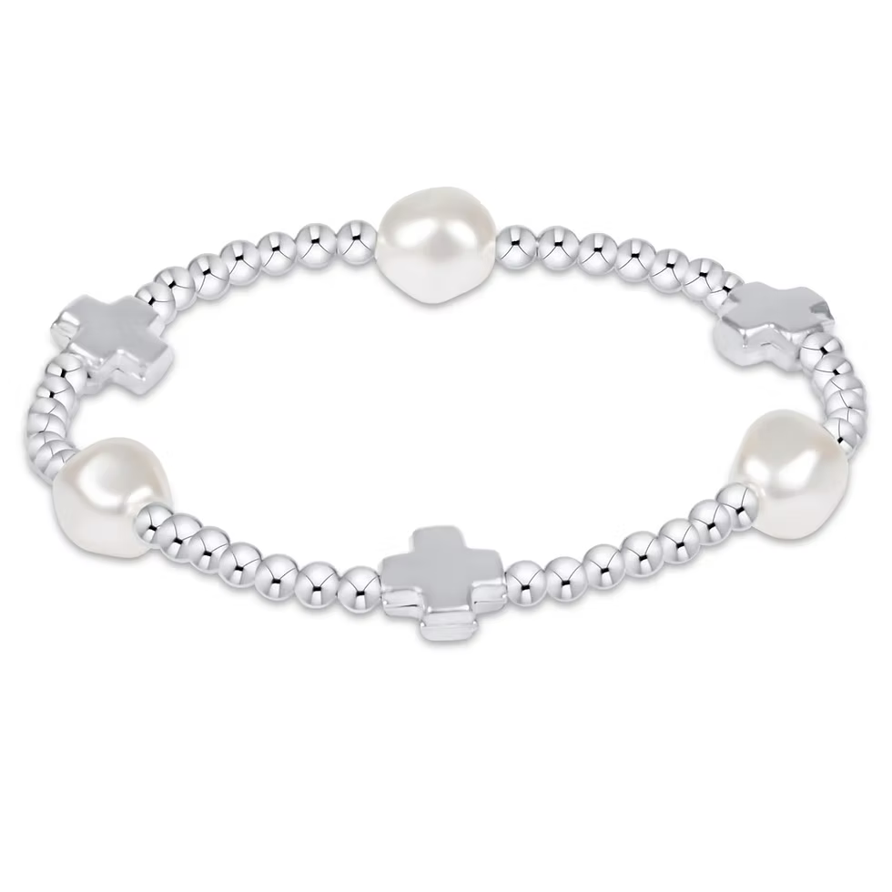 Signature Cross Sterling & Admire Pearl 3mm Sterling