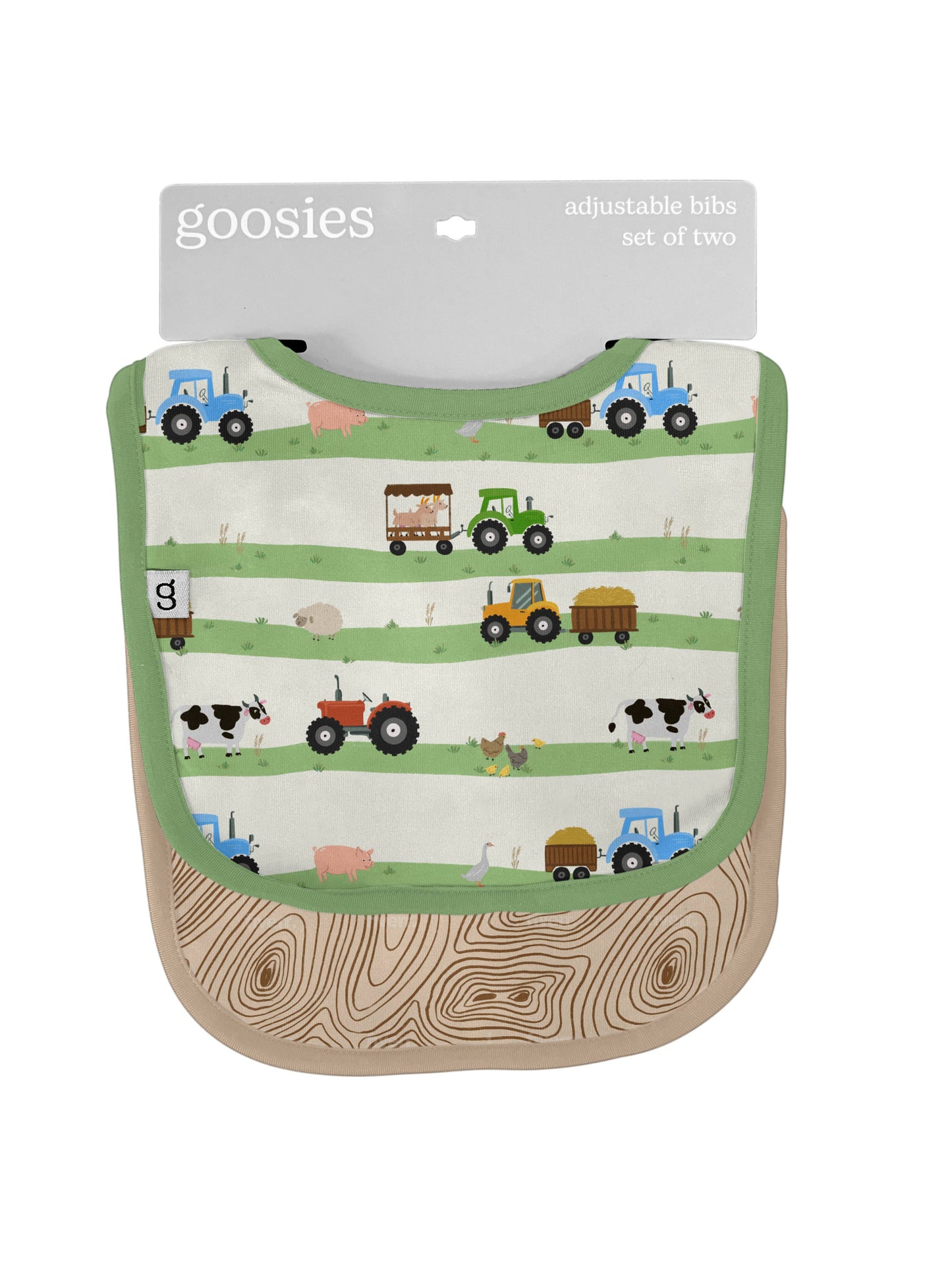 Farm Stripes Bib Set