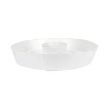Melamine Lastra White Chip and Dip