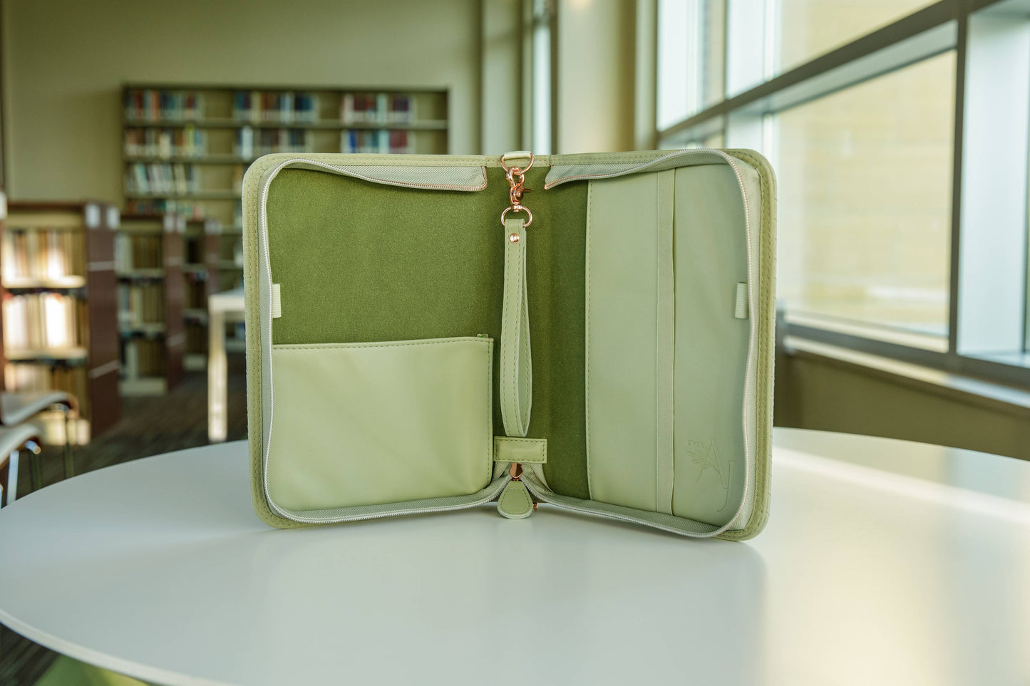 Bible Cover, Weave Bible Case, Crossbody SAGE