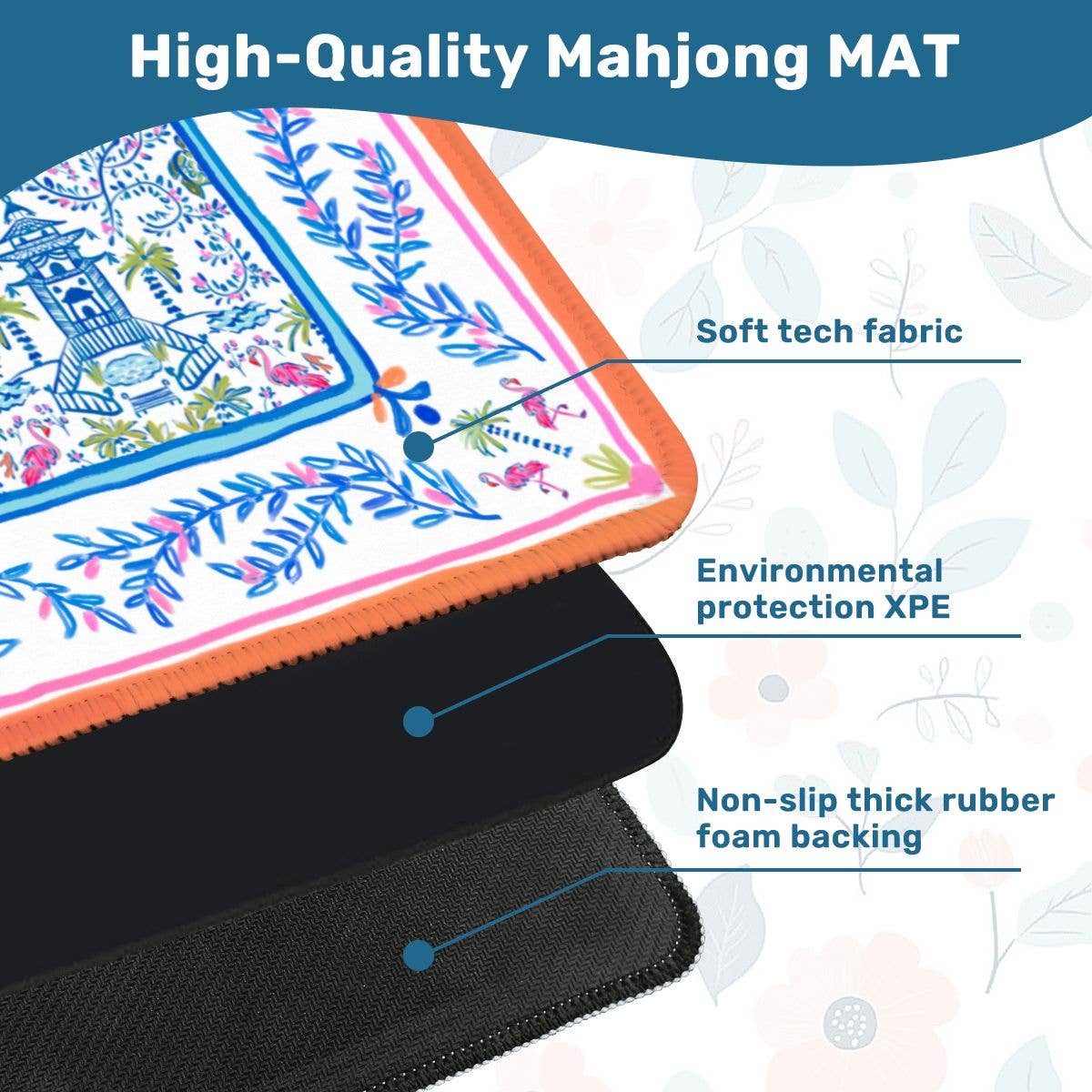 Britt Mills Mahjong Mat - (Non-Neoprene): Dynasty