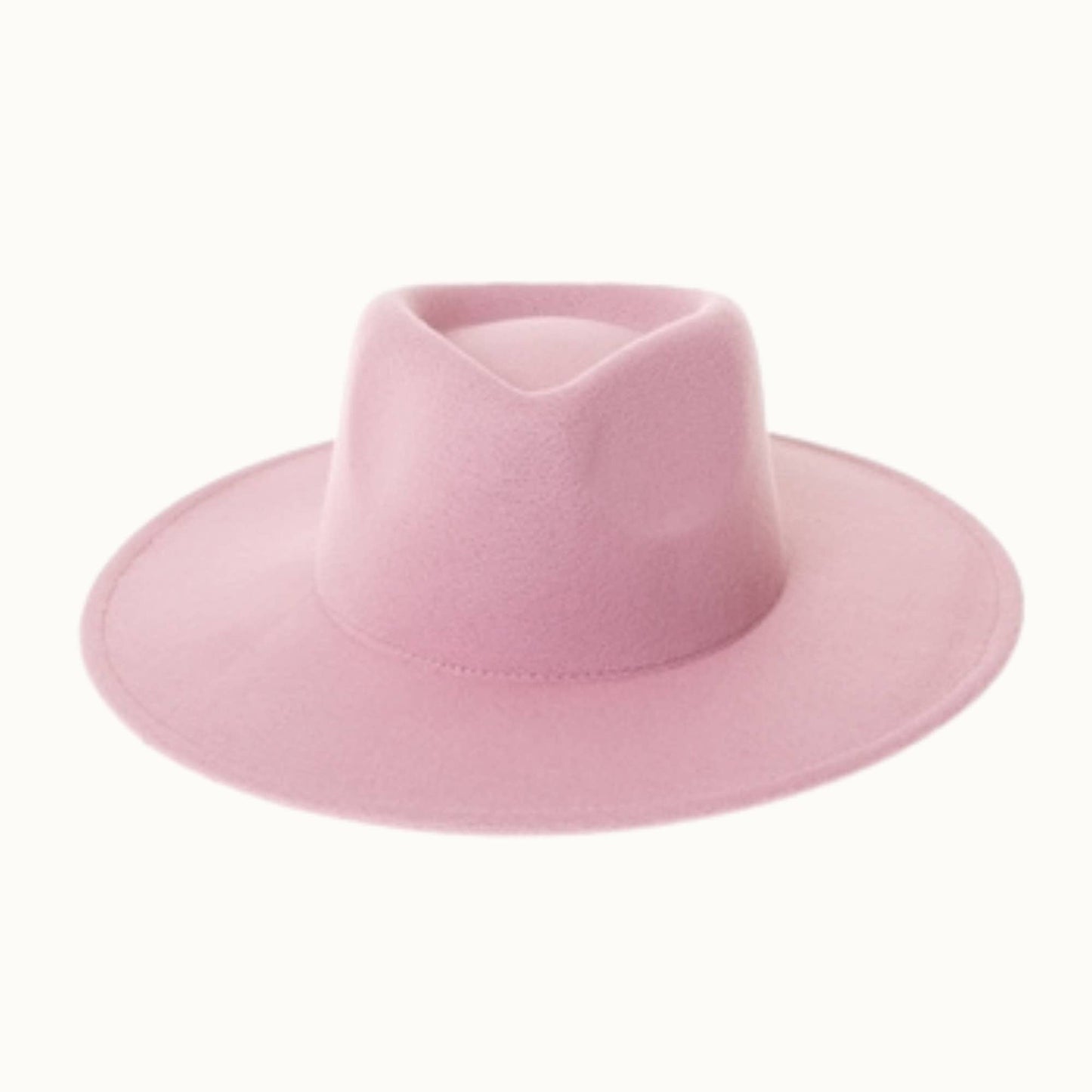 Youth Children's Vegan Felt Rancher Hat, Adjustable: Ivory