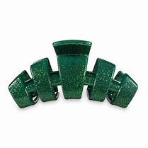 Teleties Green Glitter Tiny Hair Clip