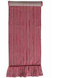 Red/Pink Stripe Table Runner With Ruffle