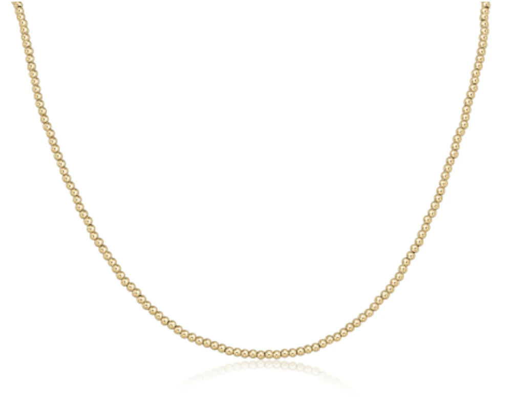 15" Choker Classic Gold 2.5mm Bead
