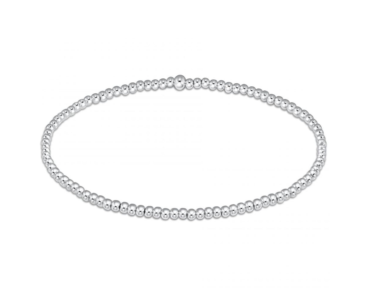 Classic Sterling 2mm Bead Bracelet