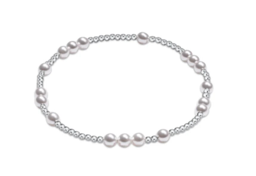 Hope Unwritten Pearl 4mm Sterling Bracelet