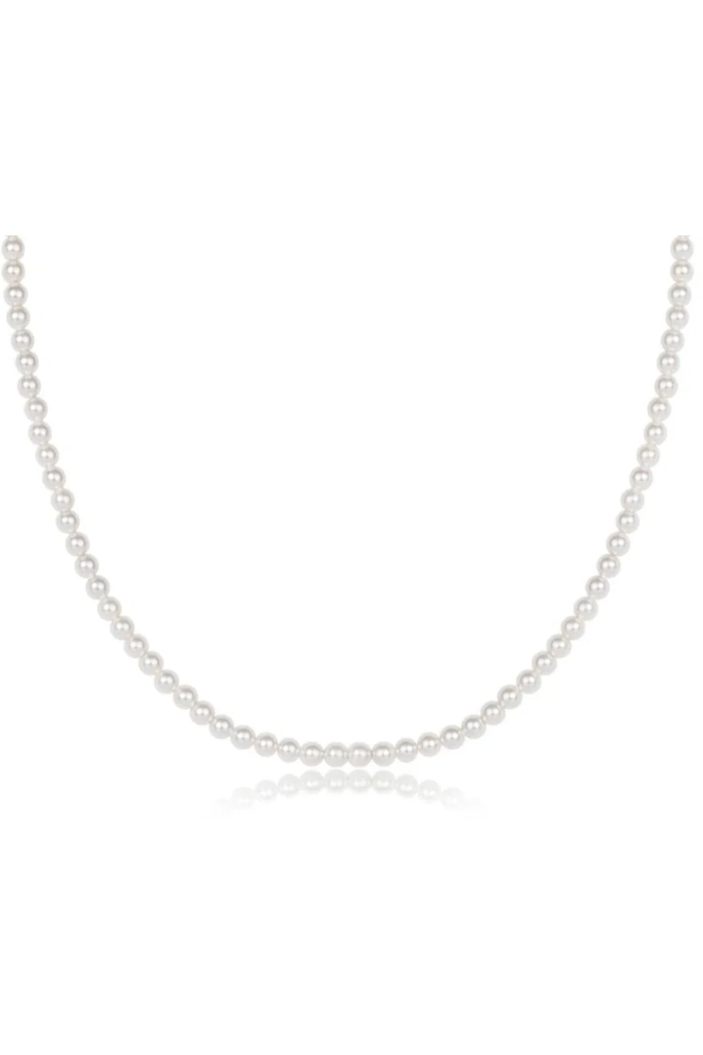 17" CHOKER CLASSIC PEARL 4MM BEAD