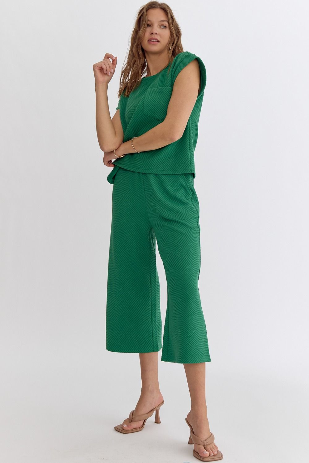 Textured Set in Green